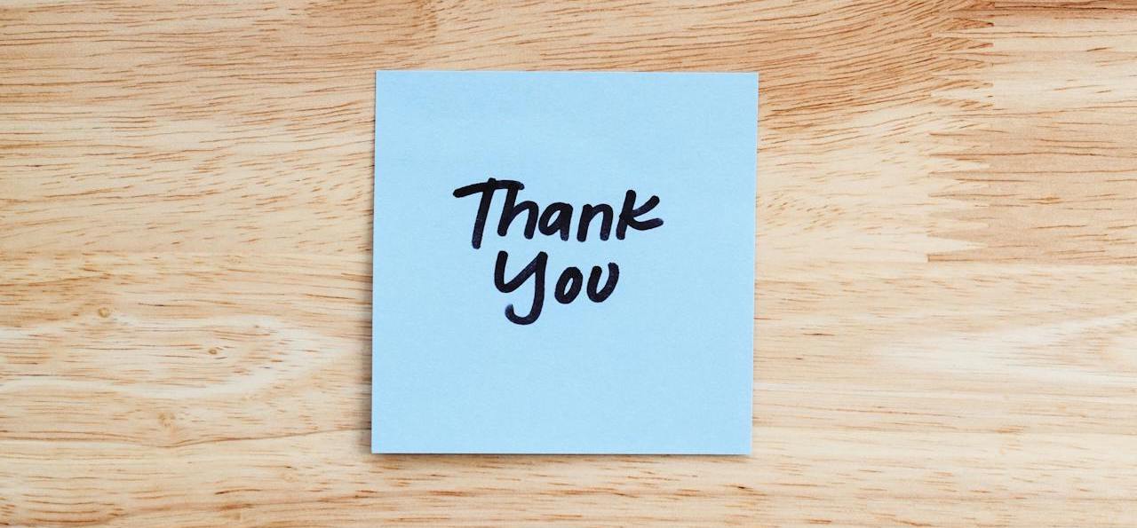 Thank you note